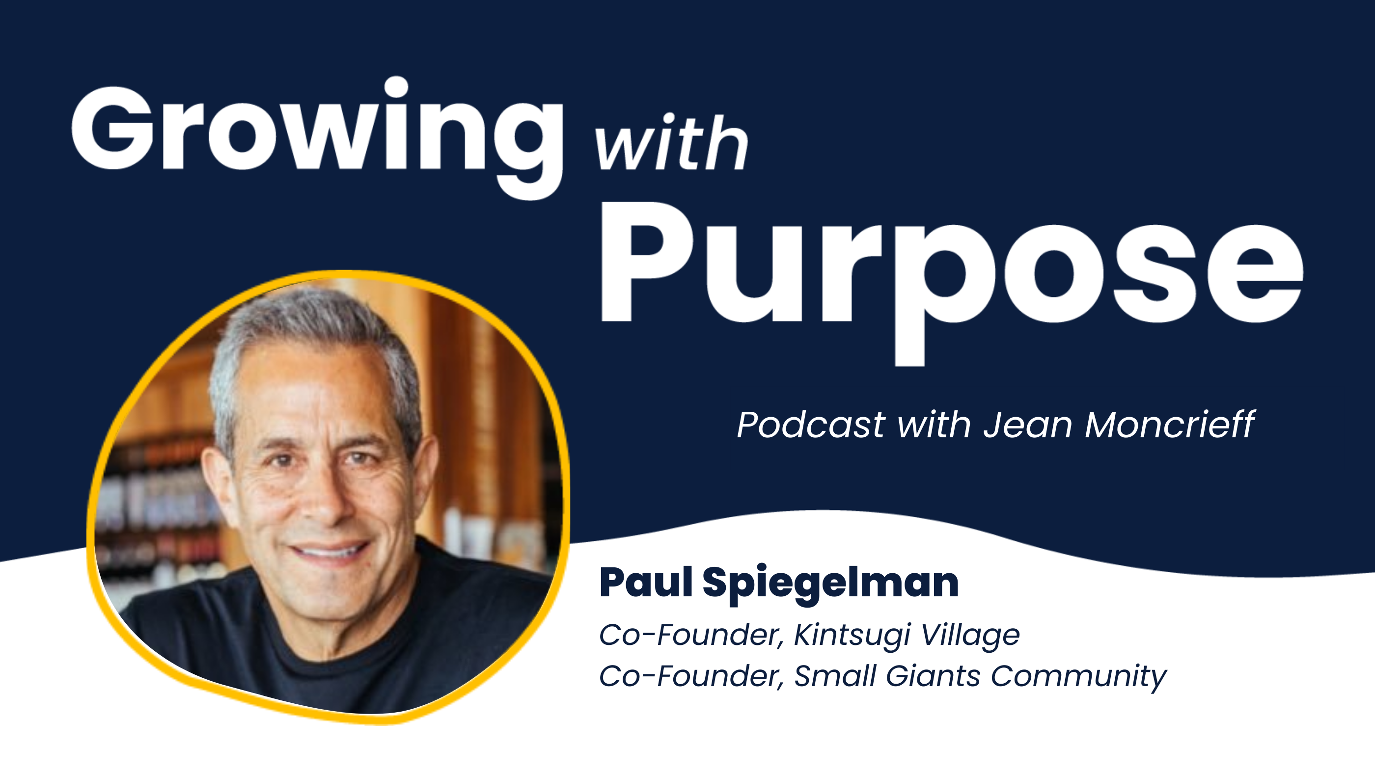 Banner image for podcast with headshot of woman